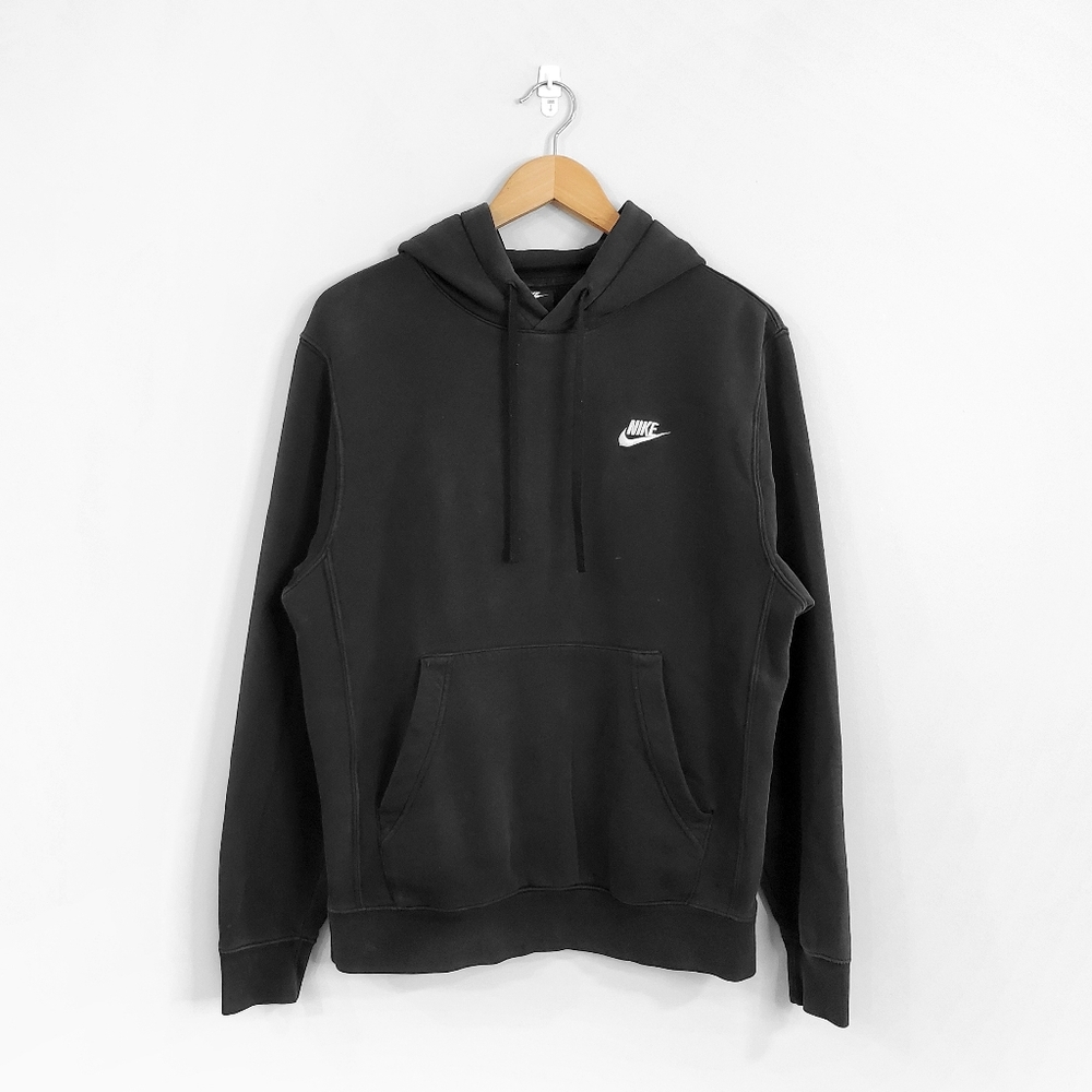 NIKE Men's Black Embroidered Hoodie